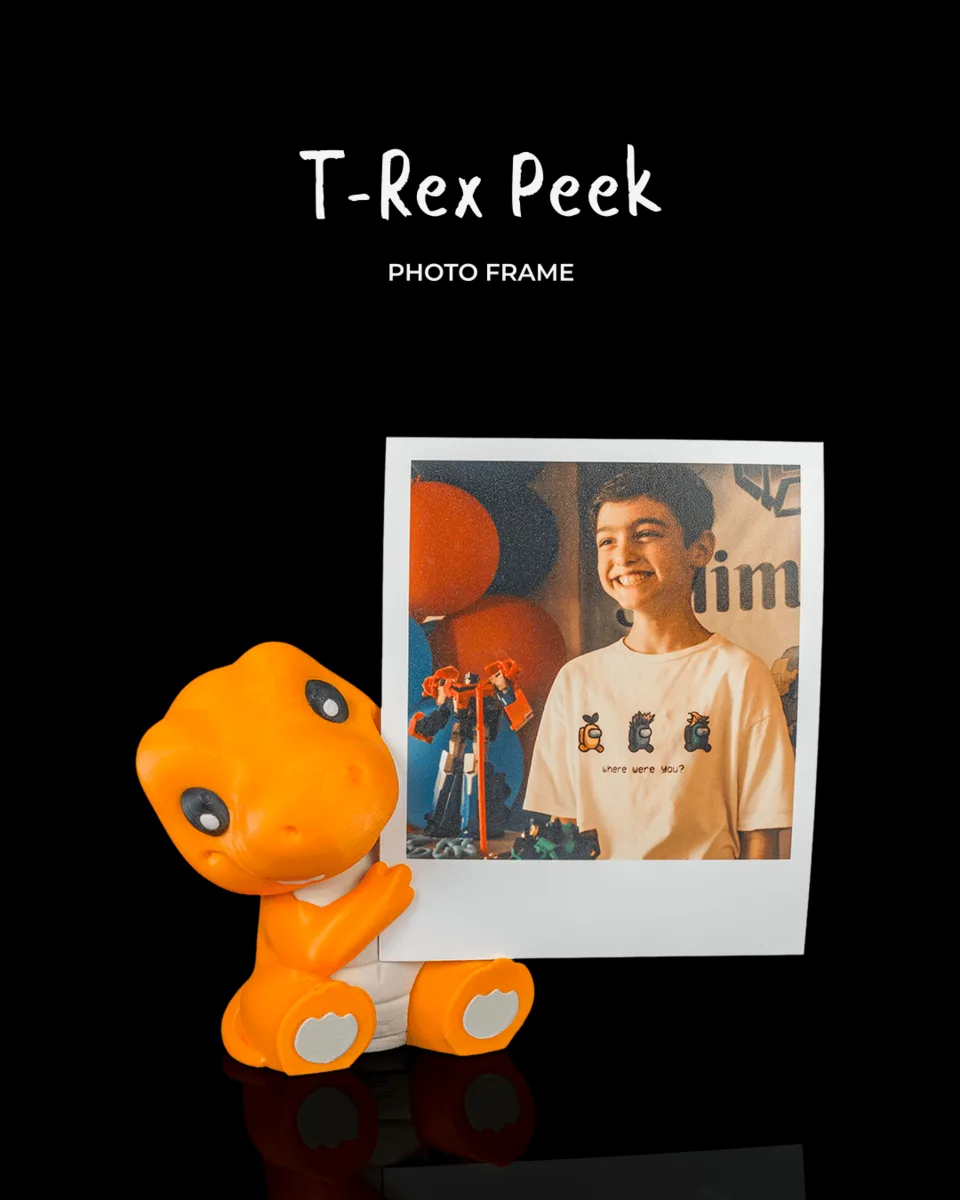 T-Rex Peek - Photo Frame