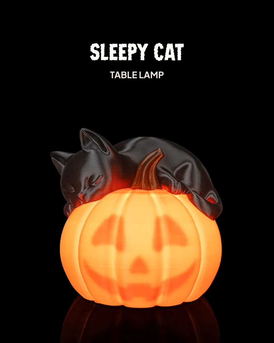 Sleepy Cat - Table Lamp