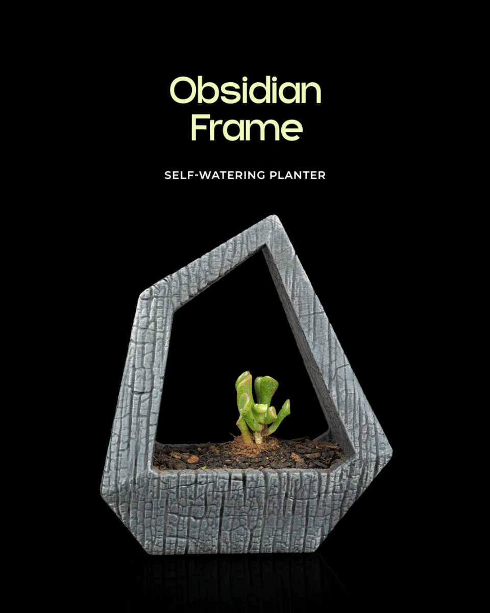 Obsidian Frame - Self-Watering Planter