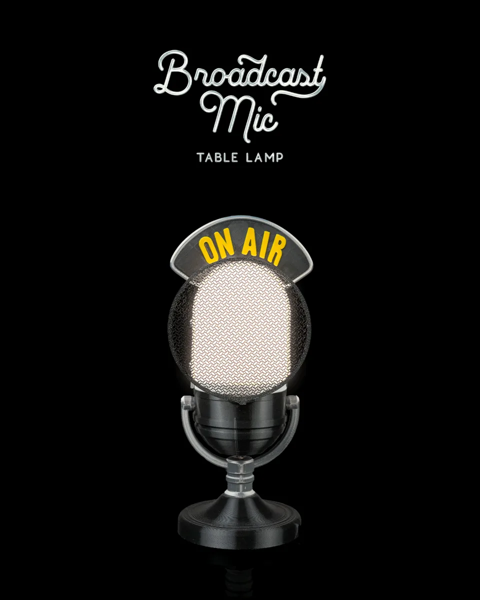 Broadcast Mic - Table Lamp