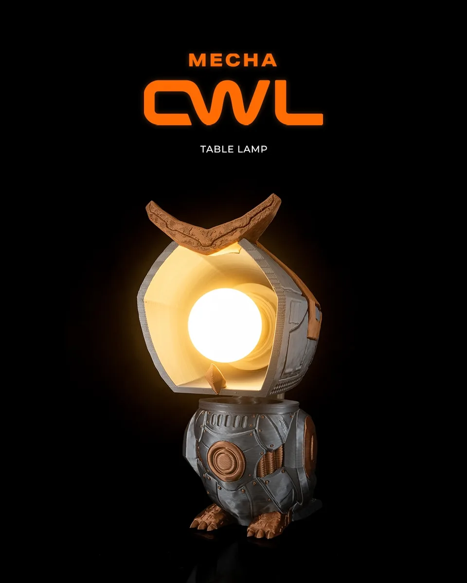 Mecha Owl  - Table Lamp