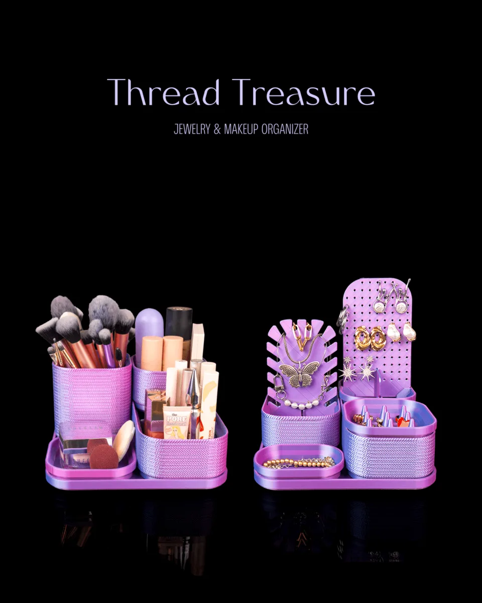 Thread Treasure - Jewelry & Makeup Organizer