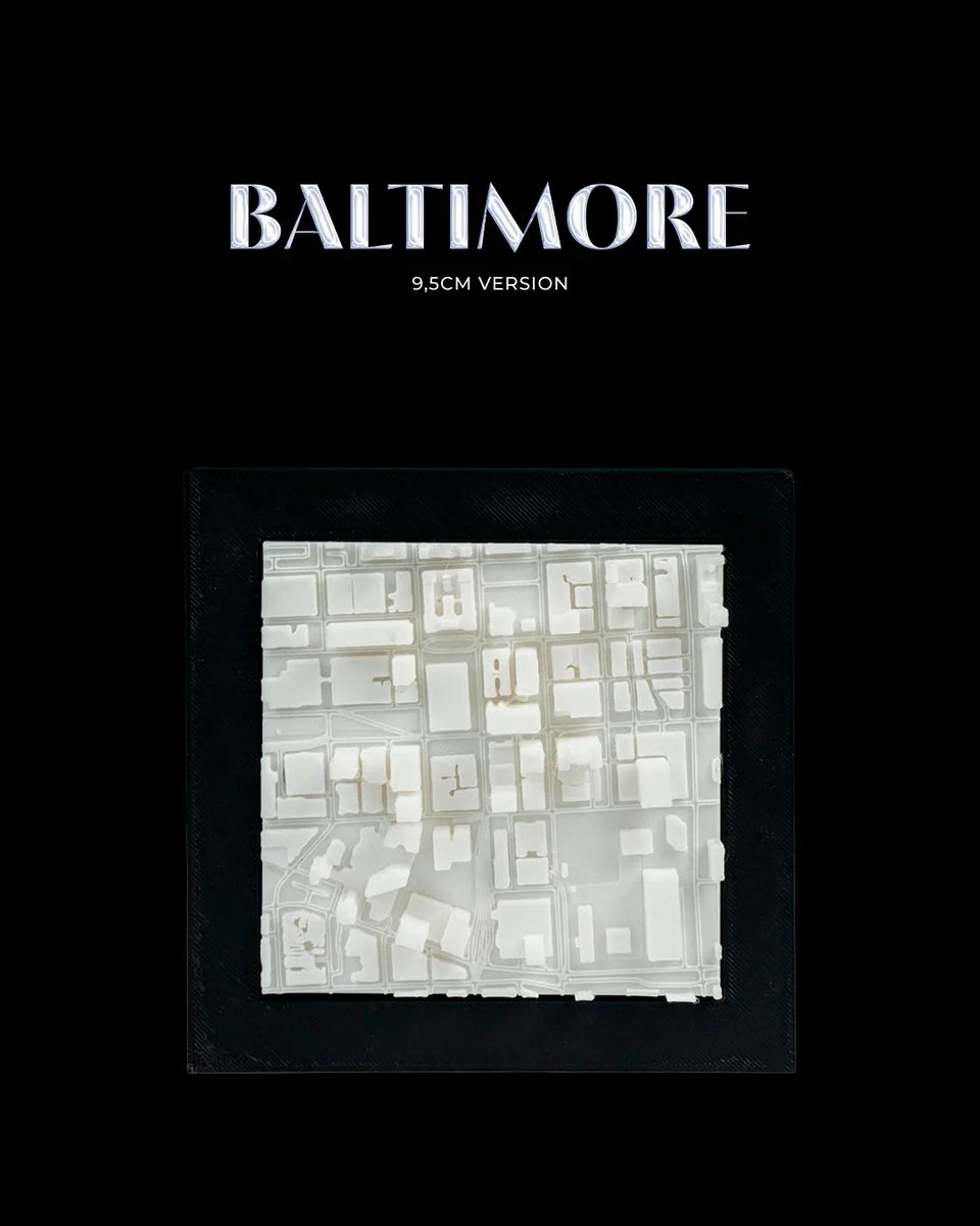 3D City Frames - Baltimore - 9,5cm Version