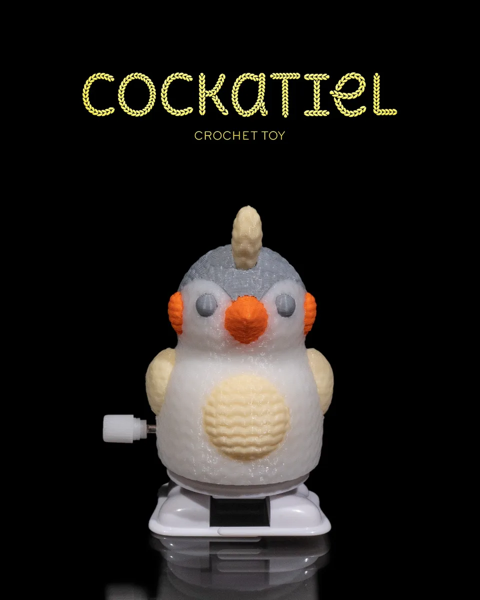Cockatiel Crochet Toy