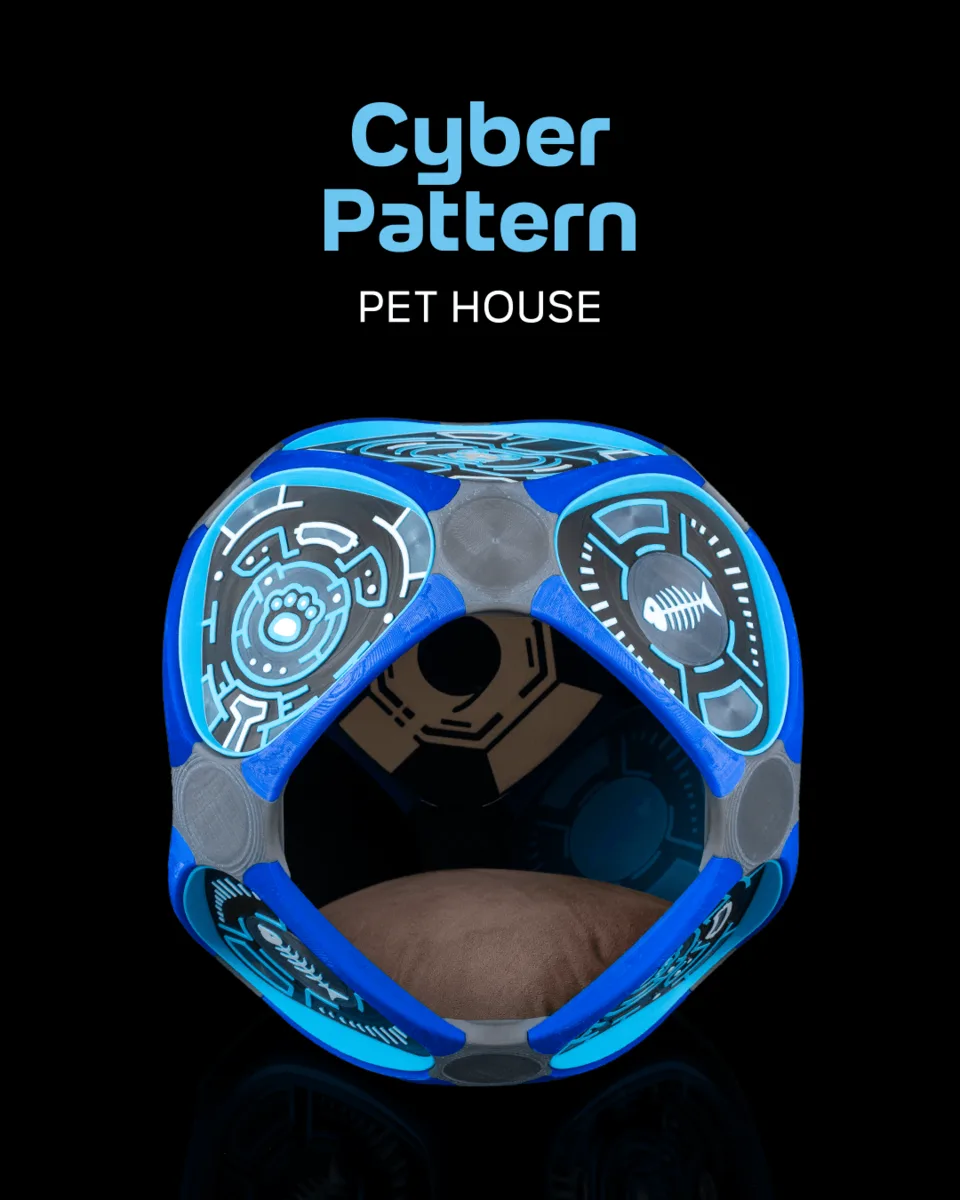 Cyber Pattern Pet House