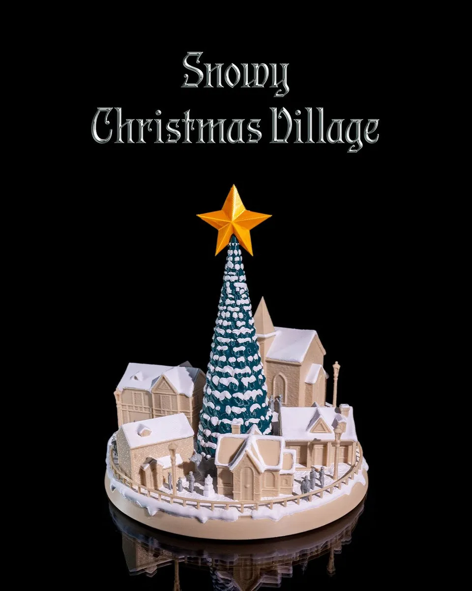 Snowy Christmas Village