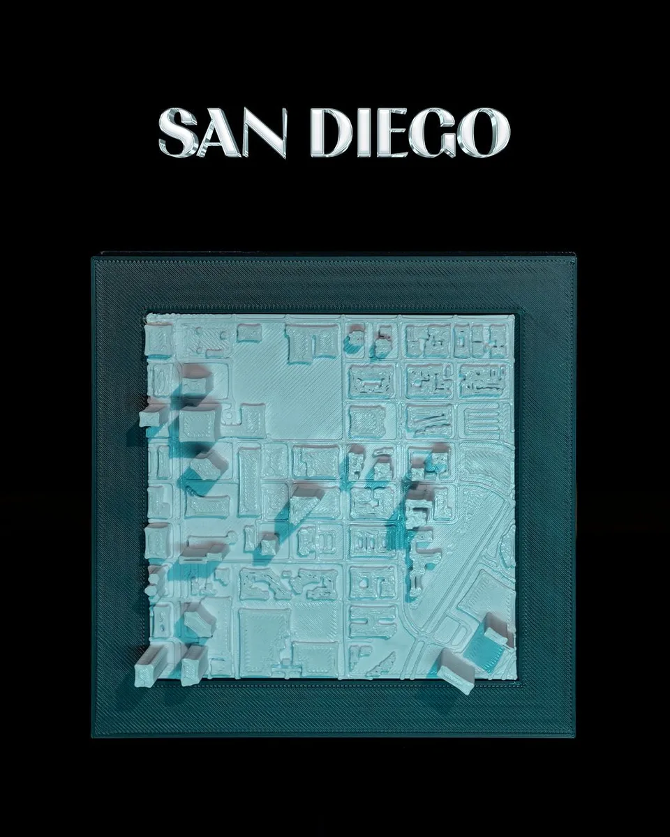 3D City Frames – San Diego