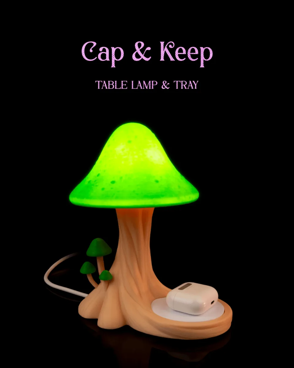 Cap & Keep - Table Lamp & Tray