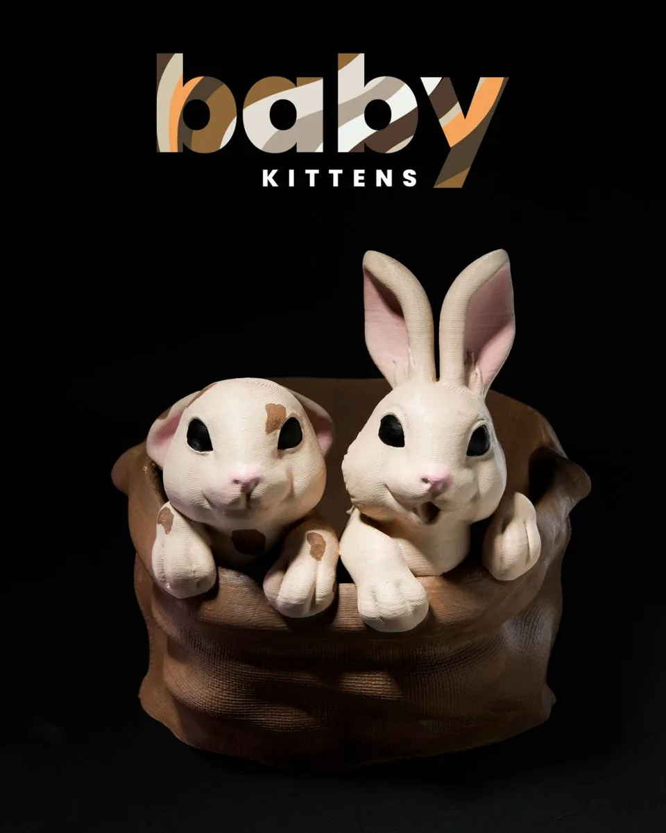 Baby Kittens - Easter Basket