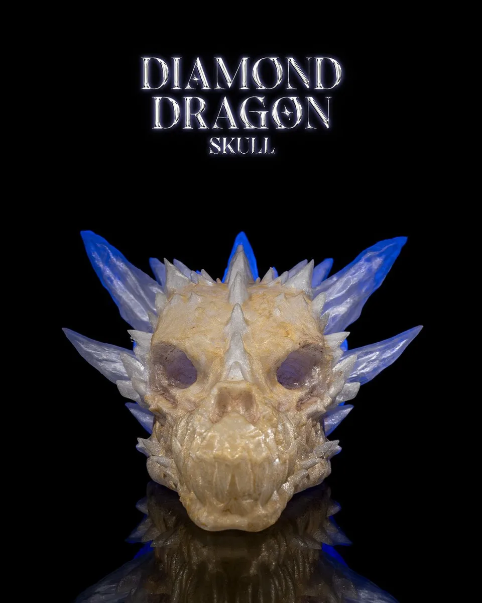 Diamond Dragon Skull