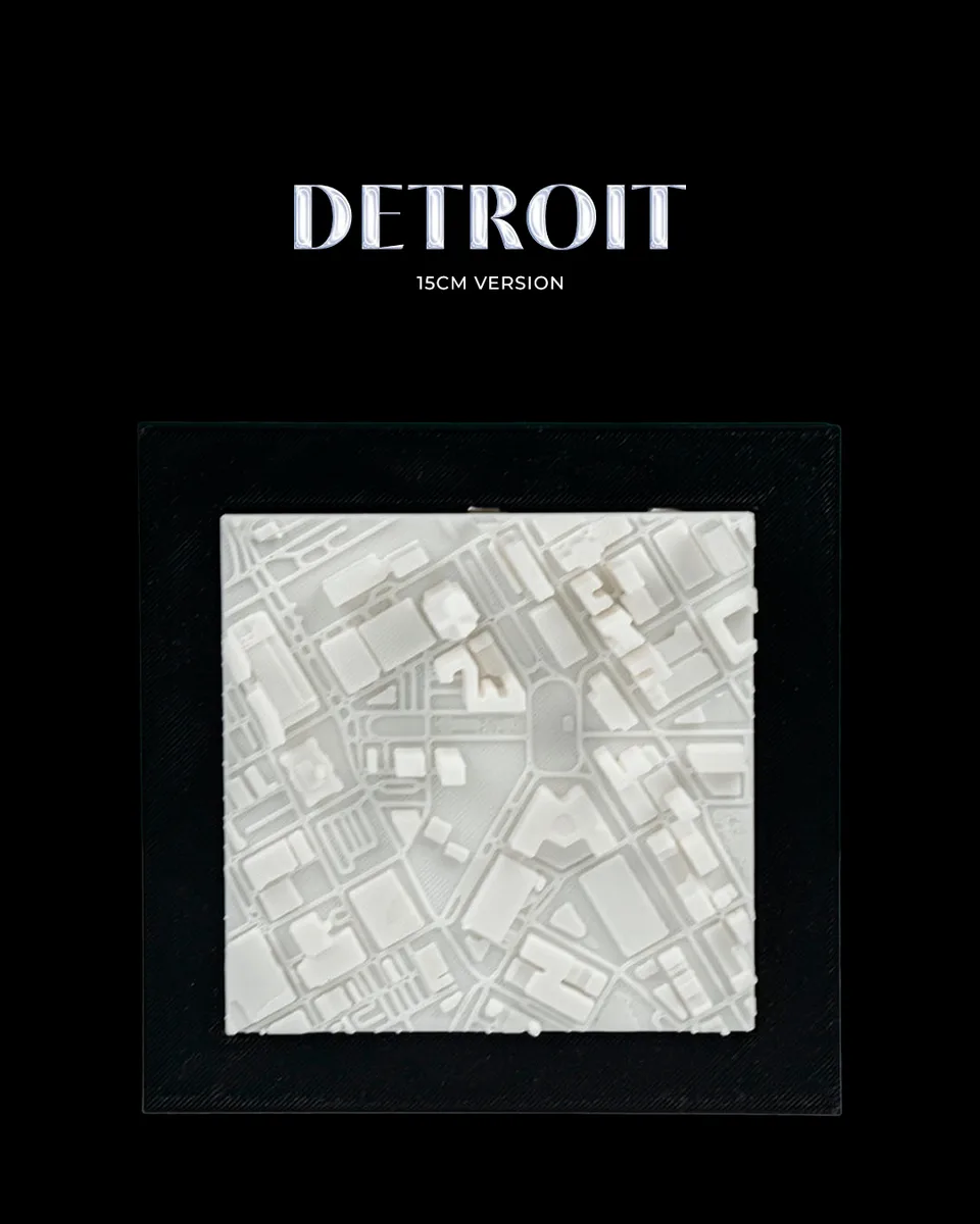3D City Frames - Detroit - 15cm Version