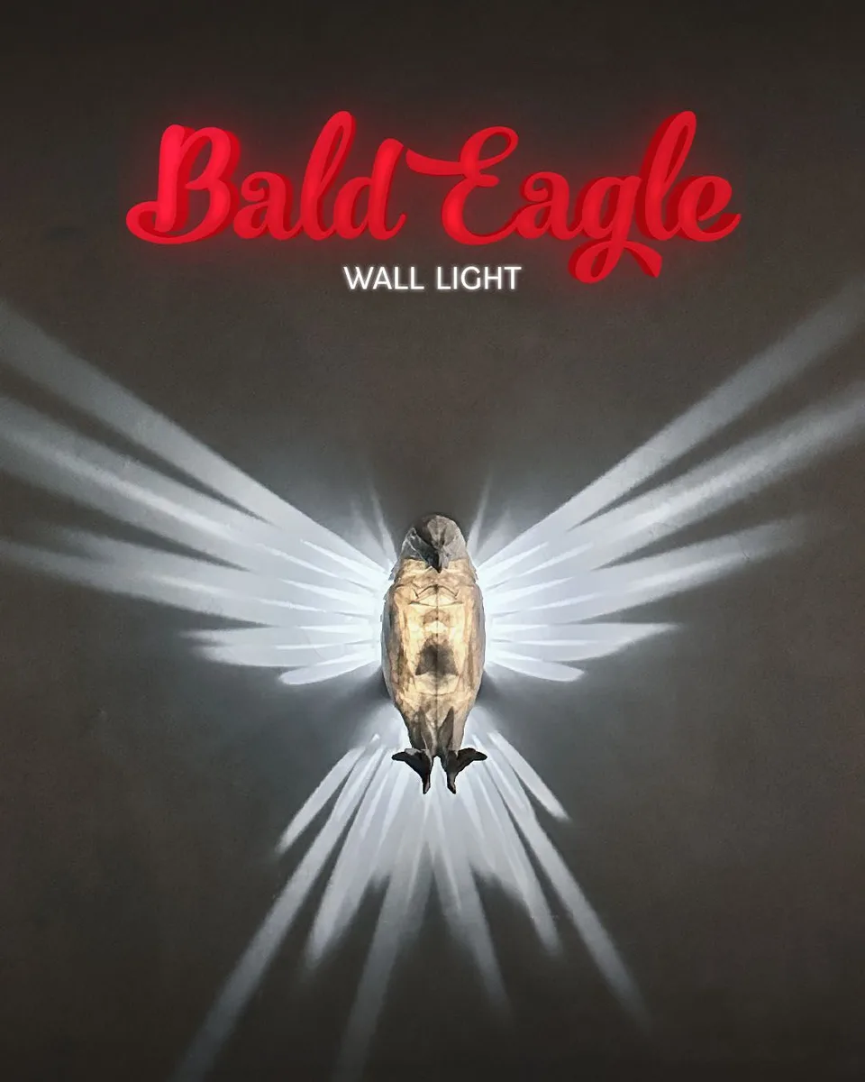 Bald Eagle Wall Light