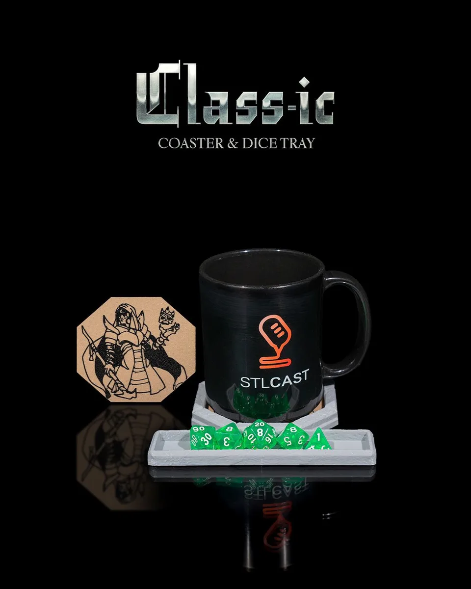 Class-ic Coaster and Dice Tray
