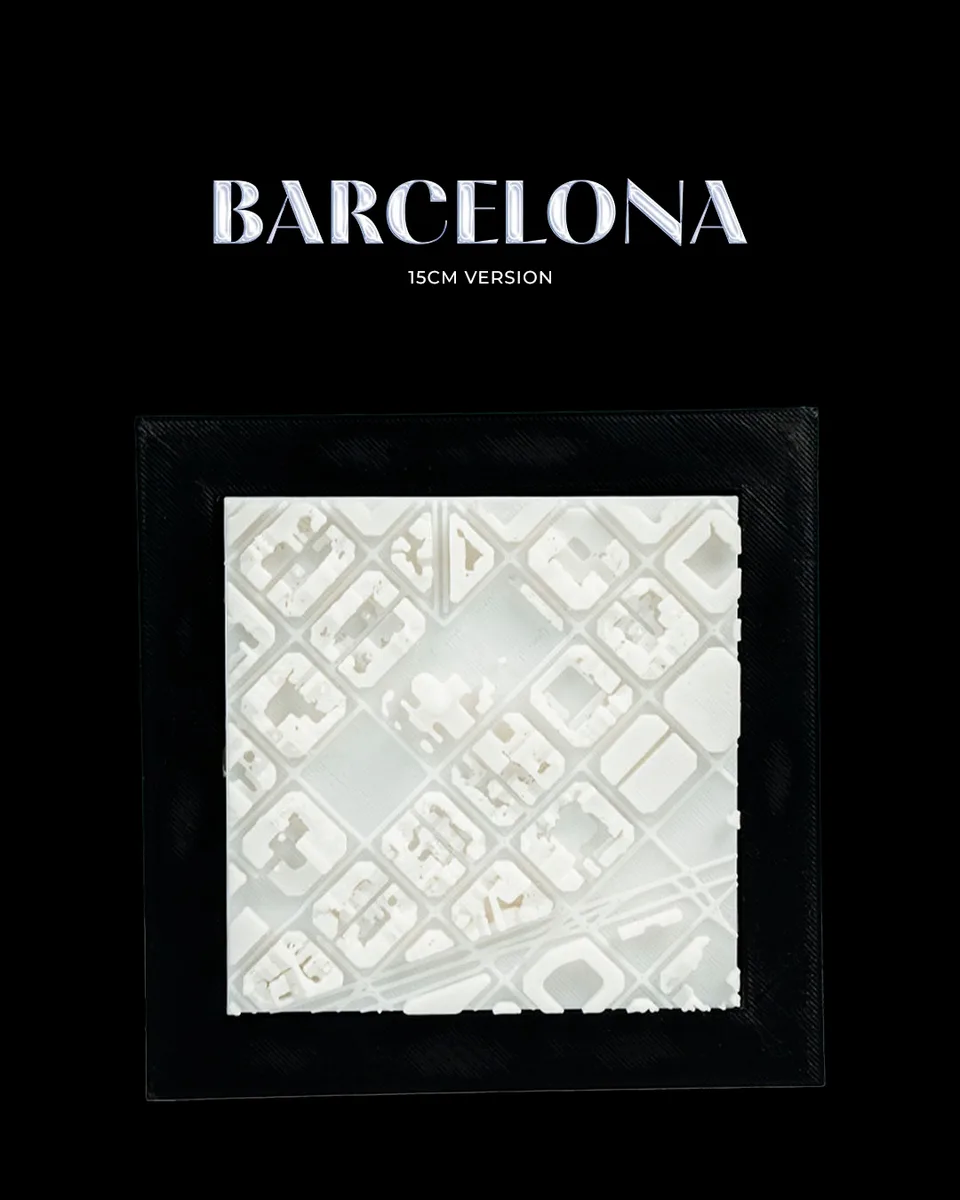 3D City Frames - Barcelona - 15cm Version