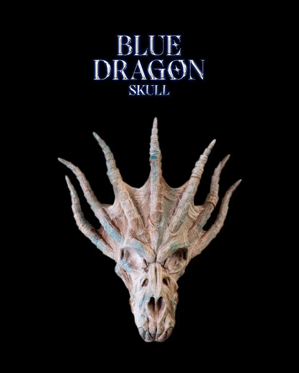 Blue Dragon Skull