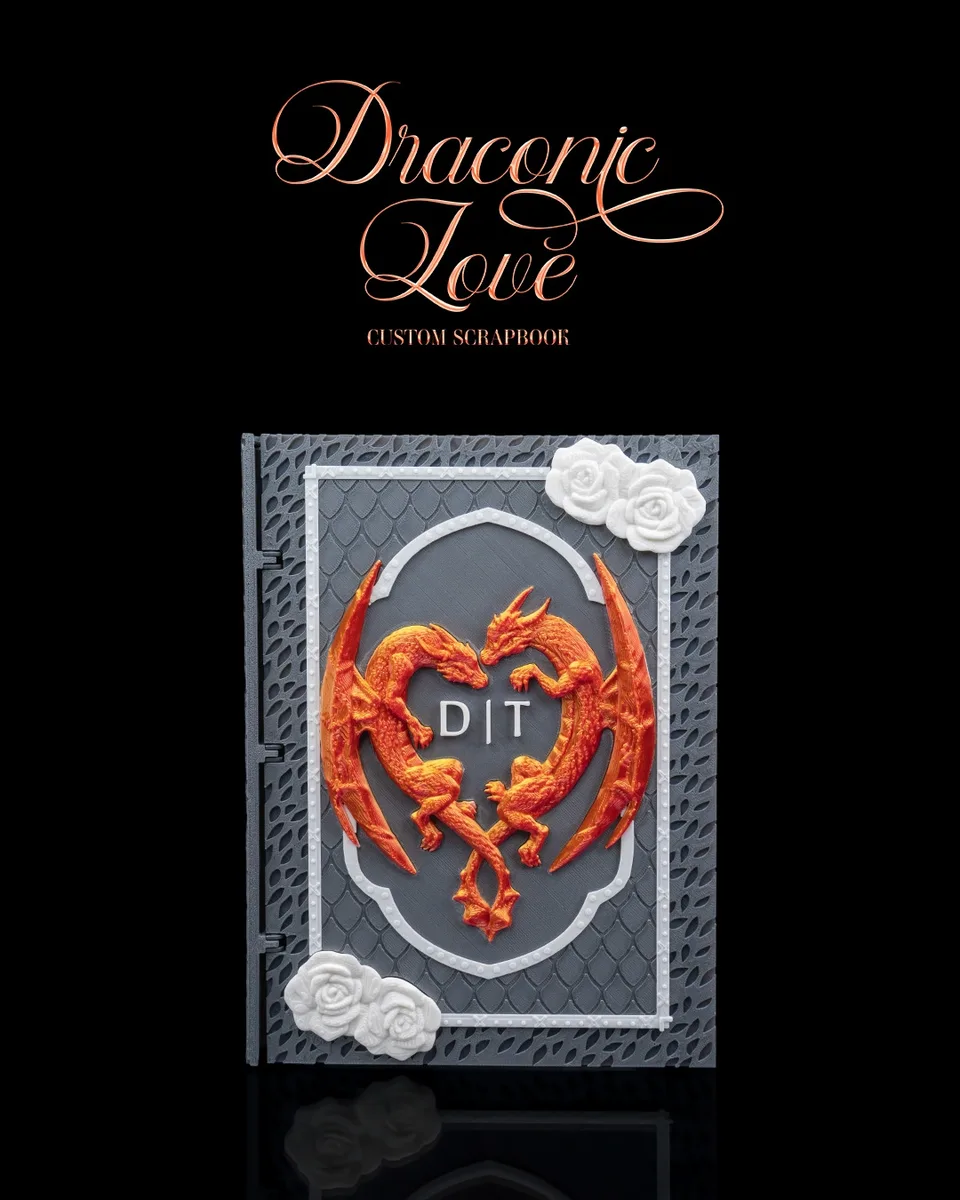Draconic Love Custom Scrapbook