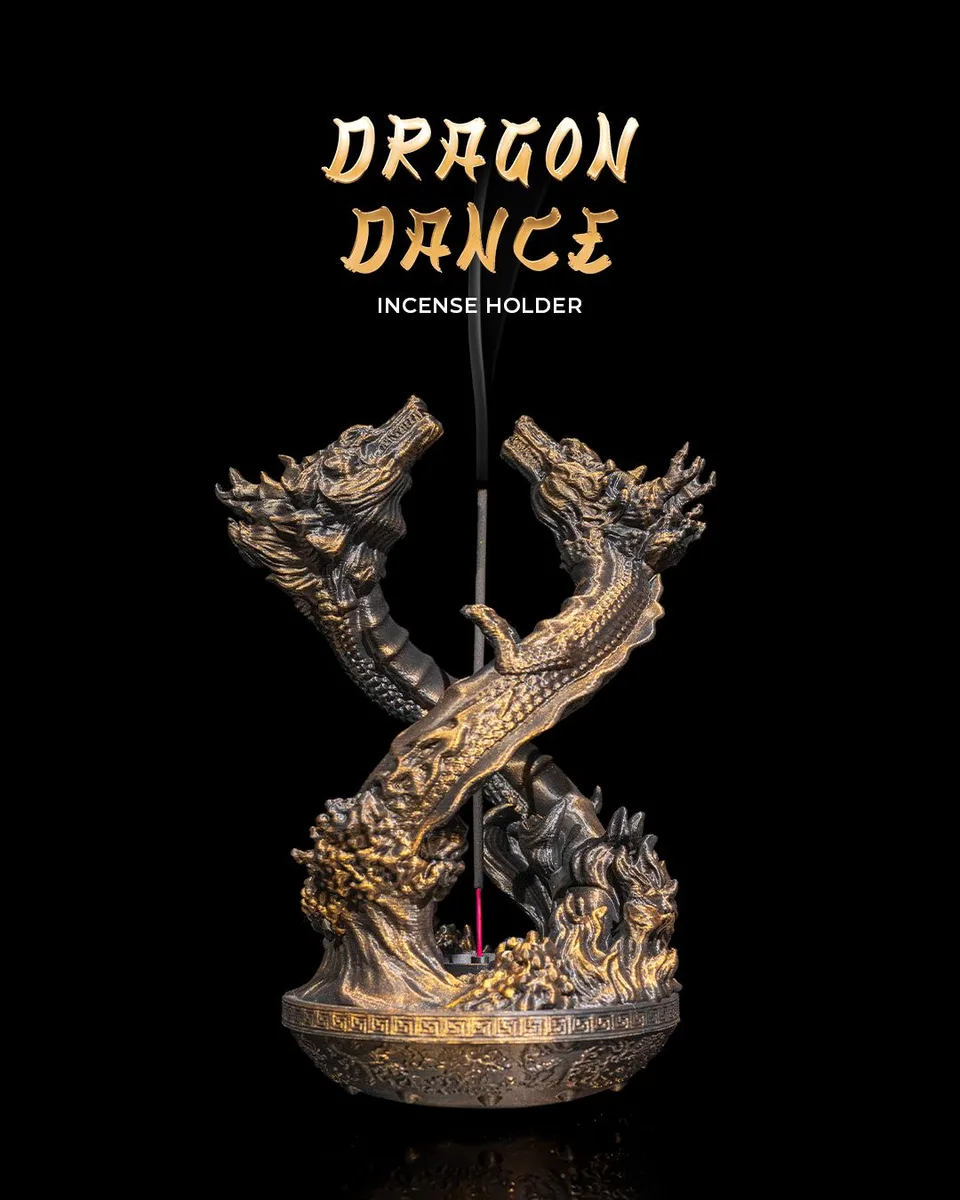Dragon Dance Incense Holder
