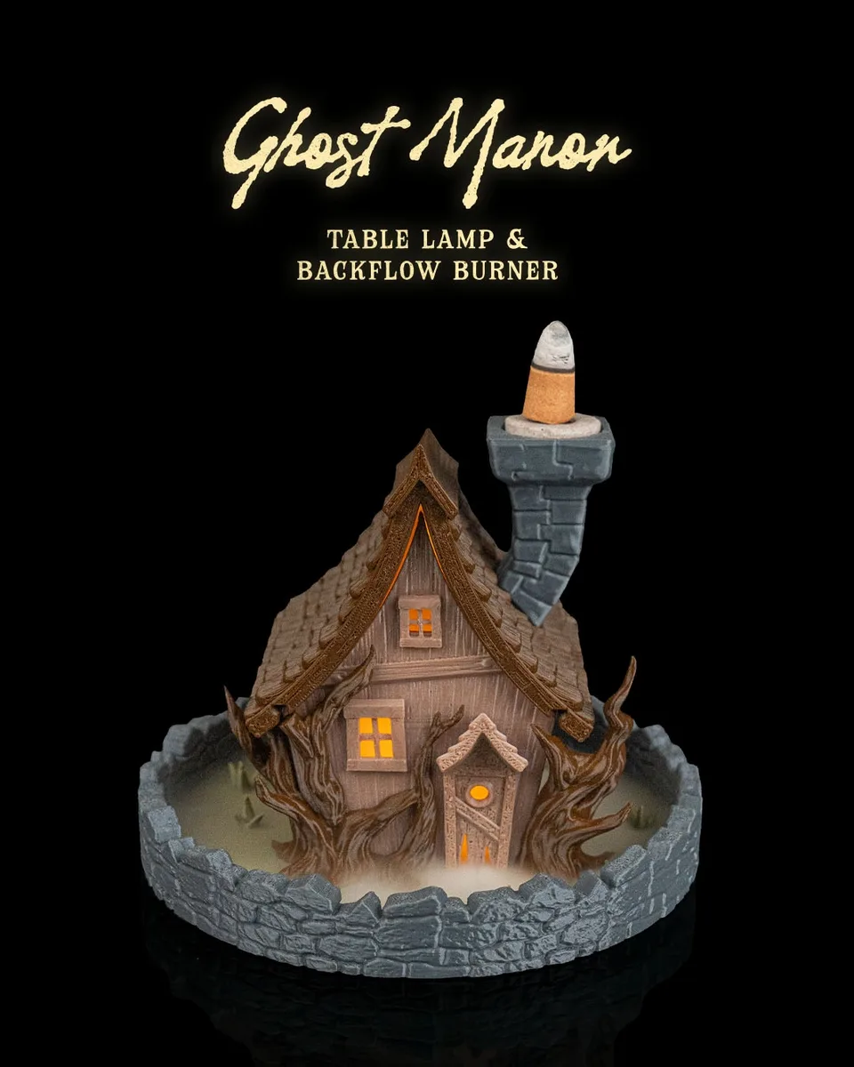 Ghost Manor - Table Lamp & Backflow Burner