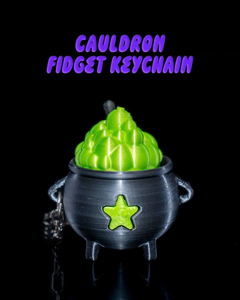 Cauldron Fidget Keychain