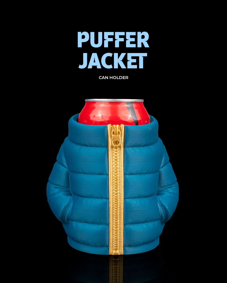 Puffer Jacket  - Can Holder
