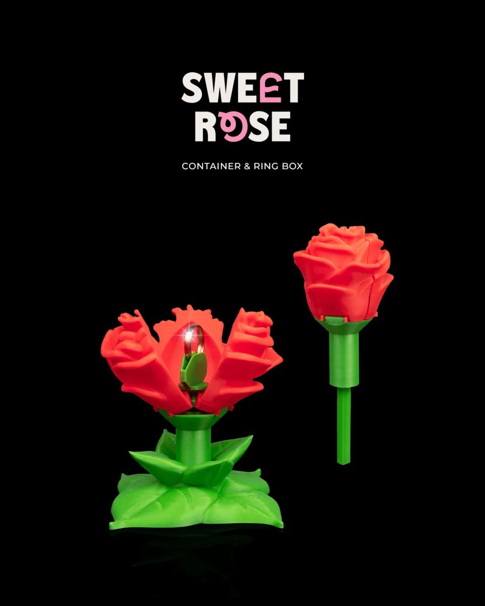 Sweet Rose - Container & Ring Box