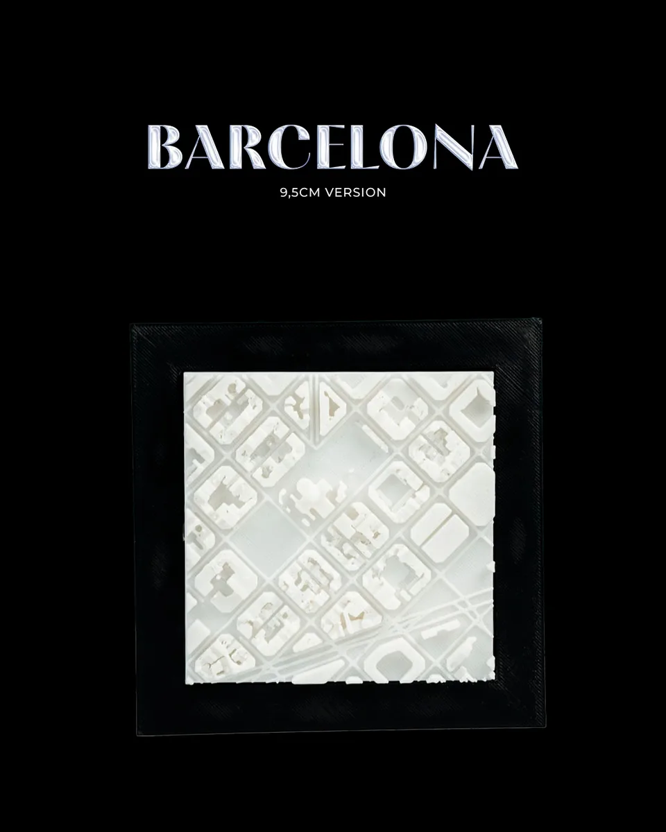 3D City Frames - Barcelona - 9,5cm Version