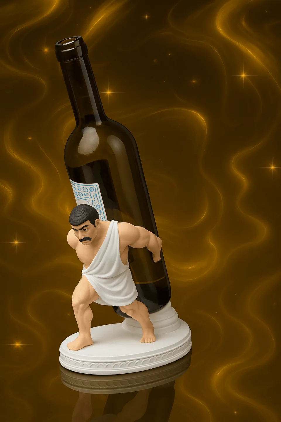 Wine Holder: Greek God - AI Compatible