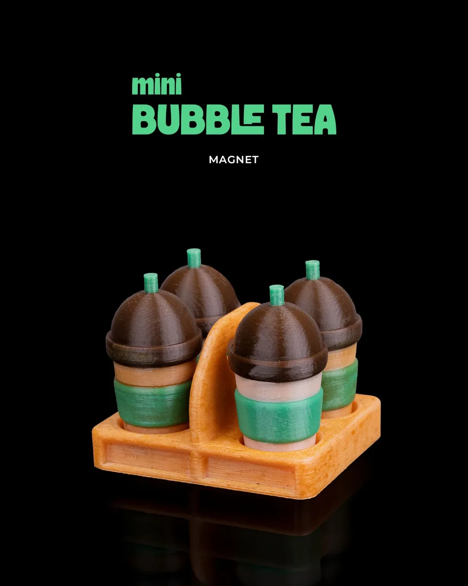  Mini Bubble Tea Magnet