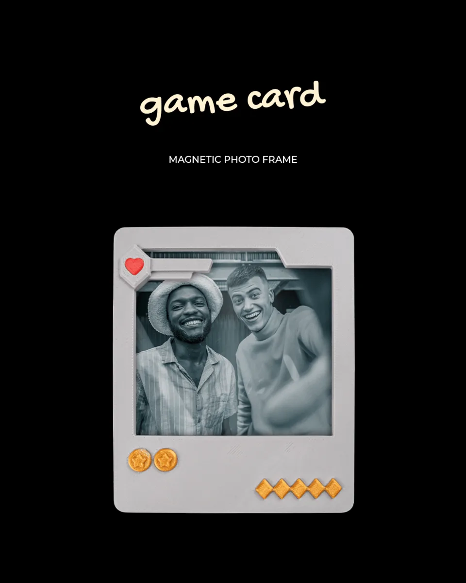 Game Card - Magnetic Photo Frame
