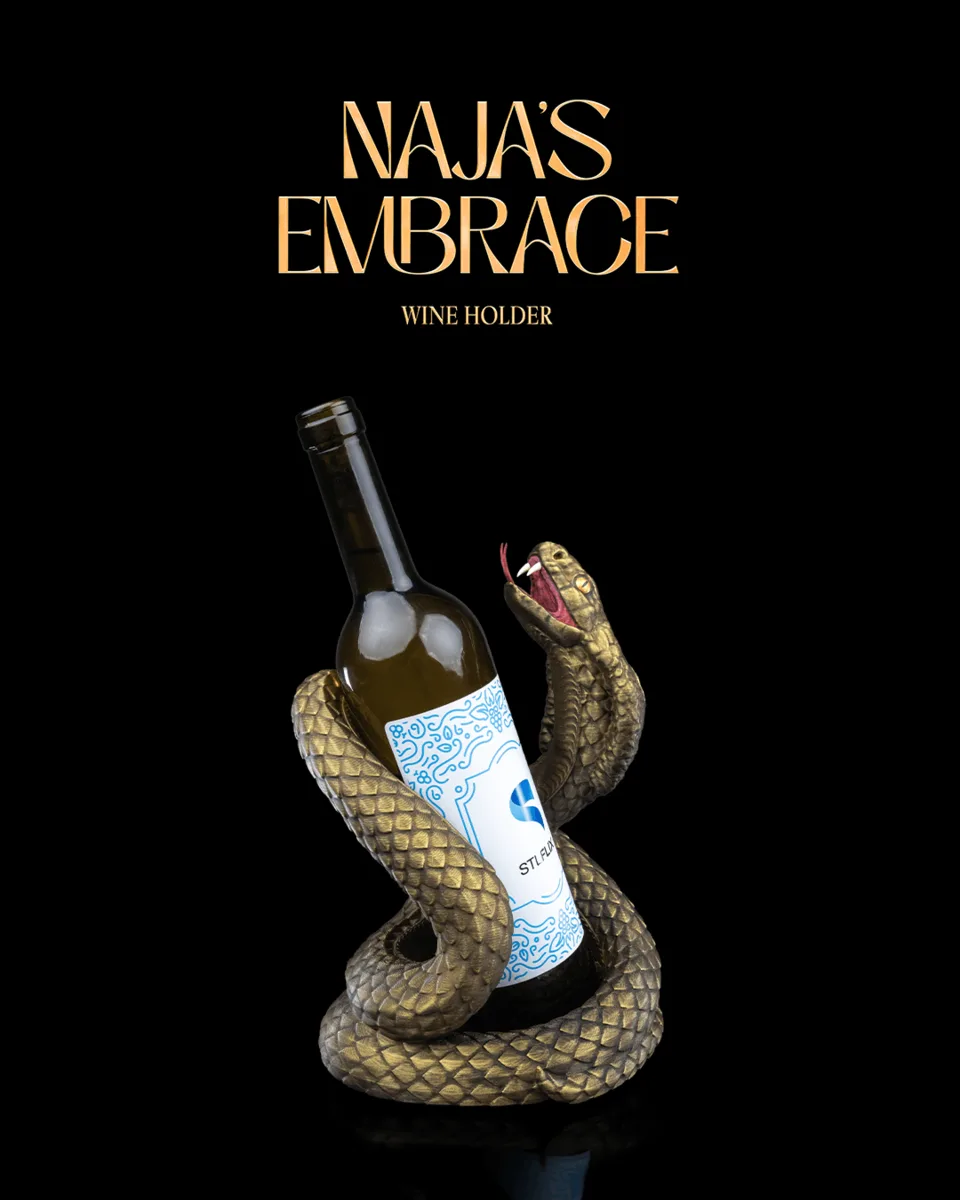 Naja's Embrace Wine Holder
