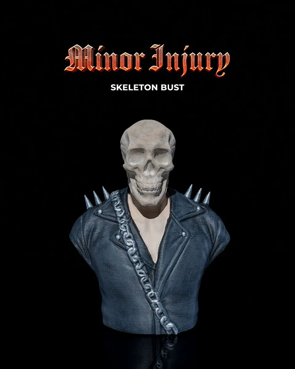 Minor Injury Skeleton Bust