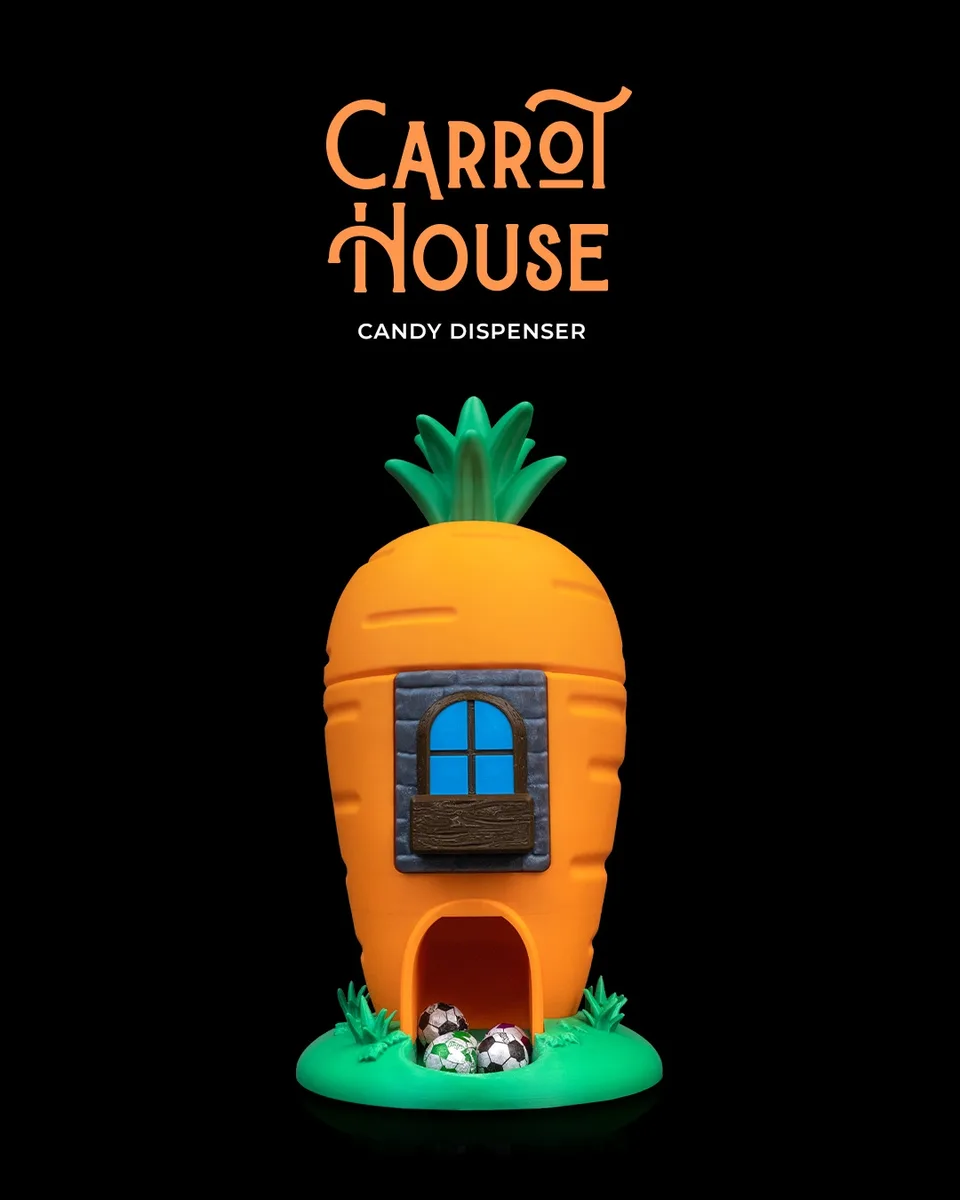 Carrot House Candy Dispenser