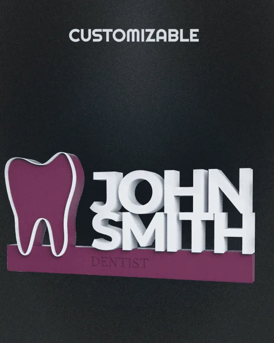 Customizable Dentist Sign