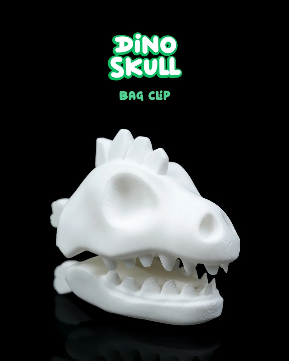 Dino Skull Bag Clip