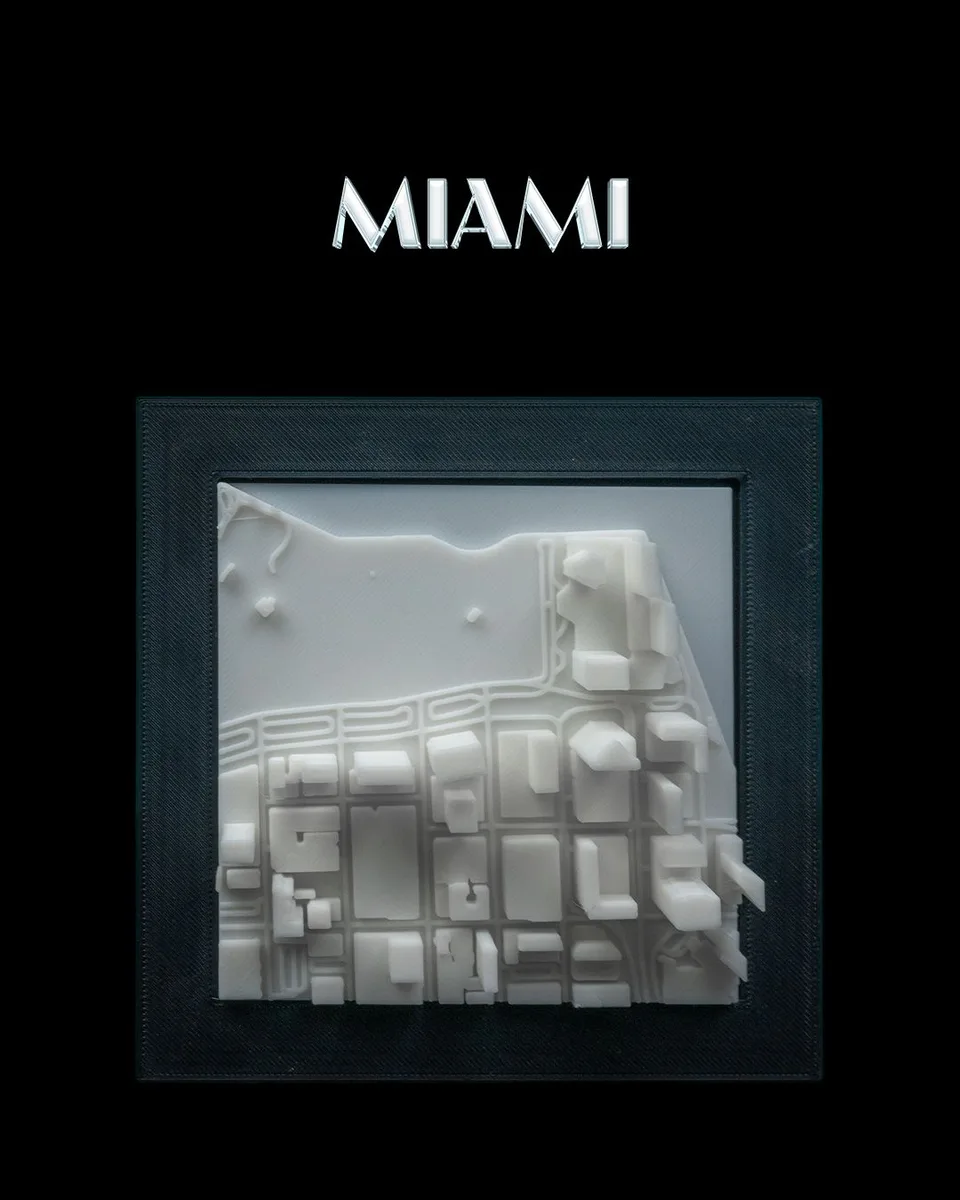 3D City Frames - Miami