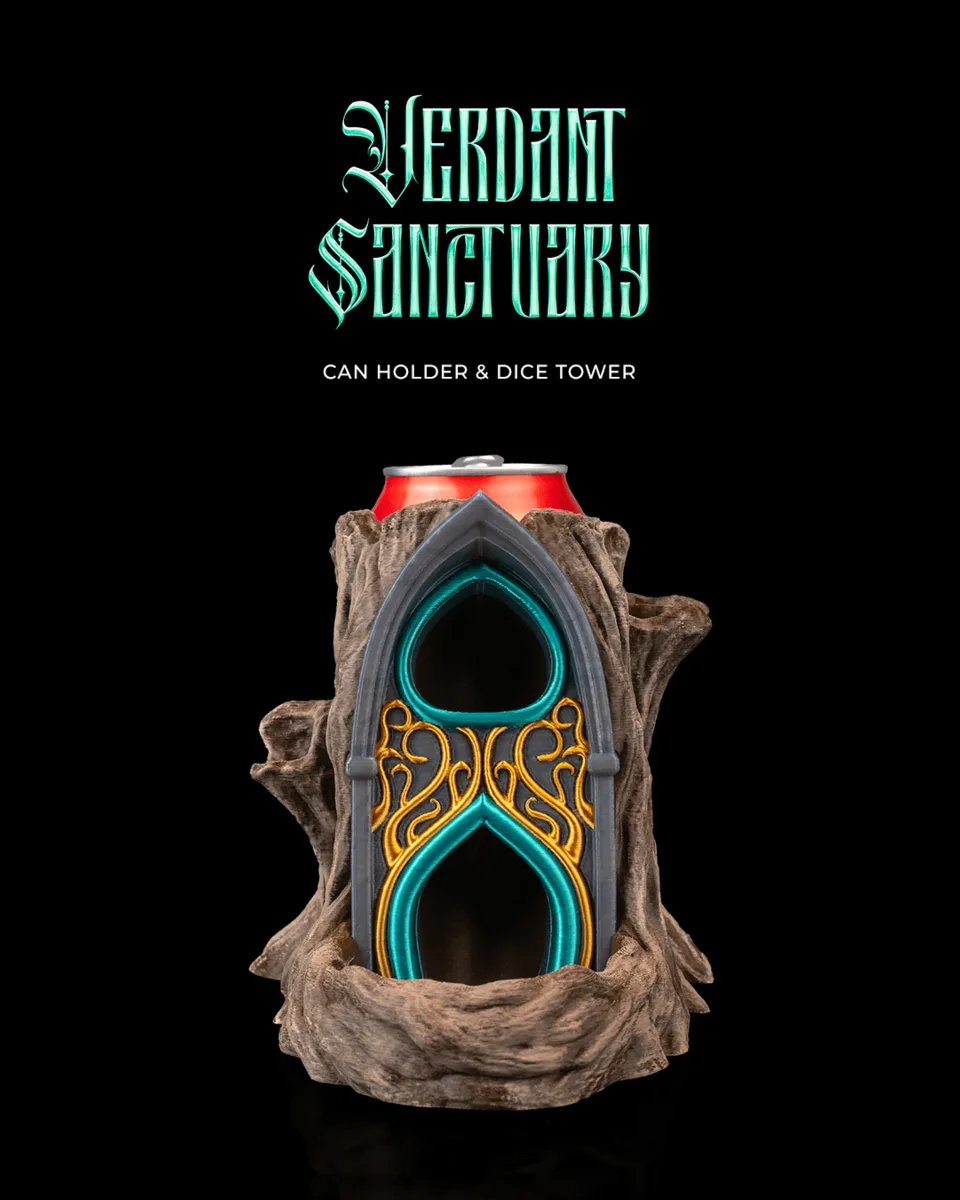 Verdant Sanctuary Can Holder & Dice Tower