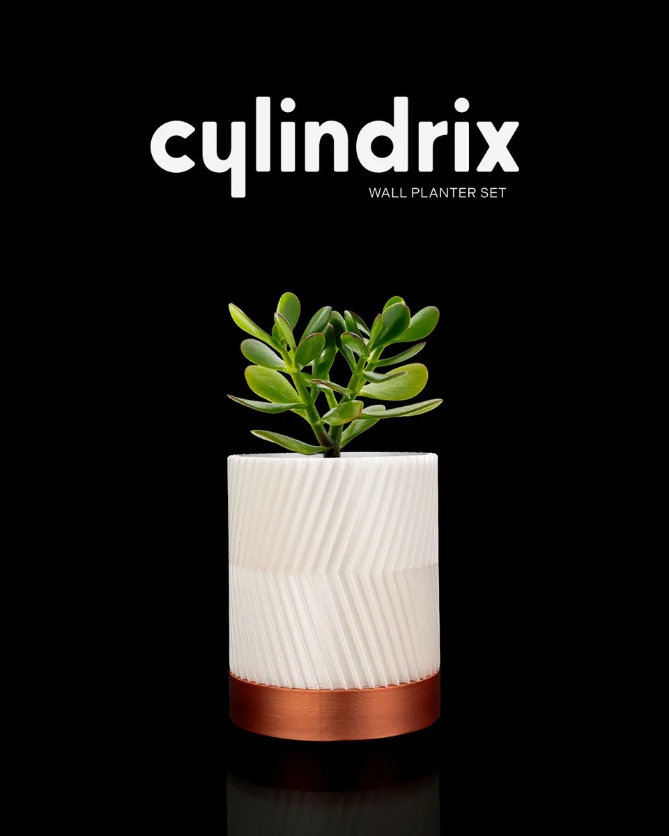 CYLINDRIX Wall Planter Set