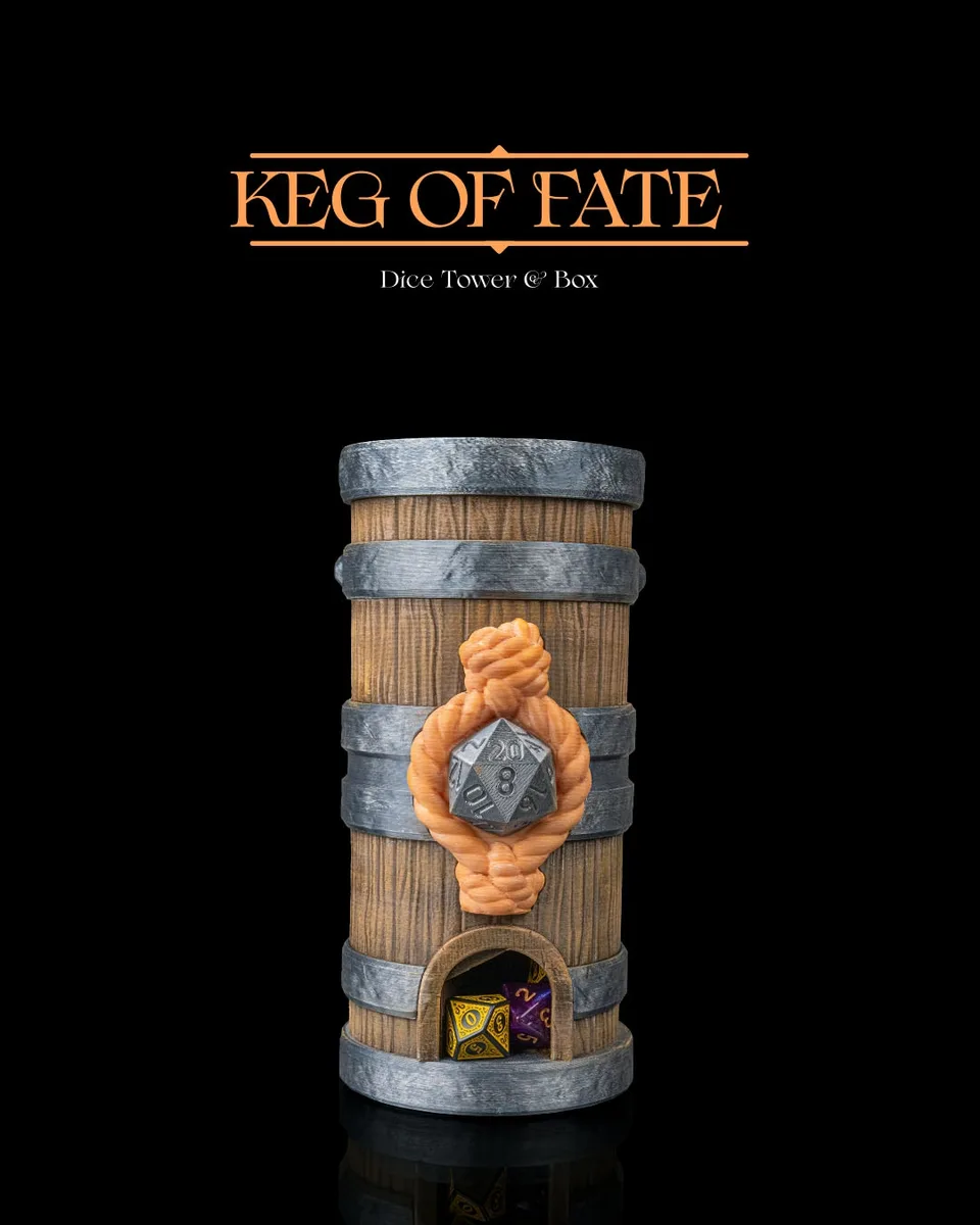Keg of Fate - Dice Tower & Box