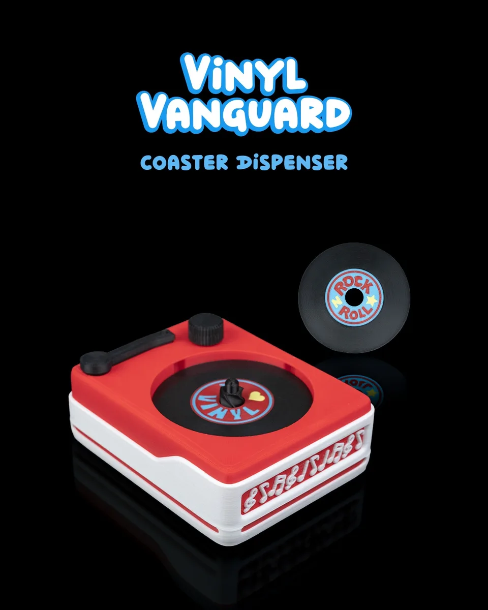 Vinyl Vanguard Coaster Dispenser
