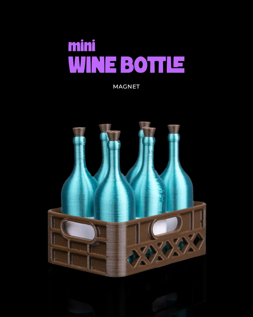 Mini Wine Bottle Magnet