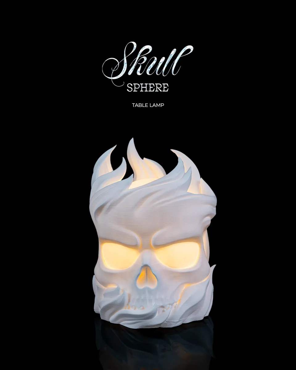 Skull Sphere - Table Lamp