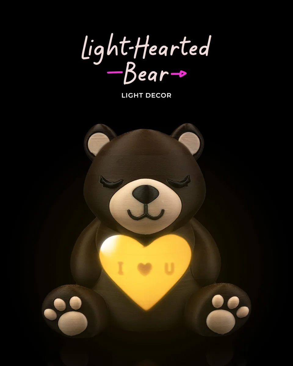 Light-Hearted Bear Light Decor