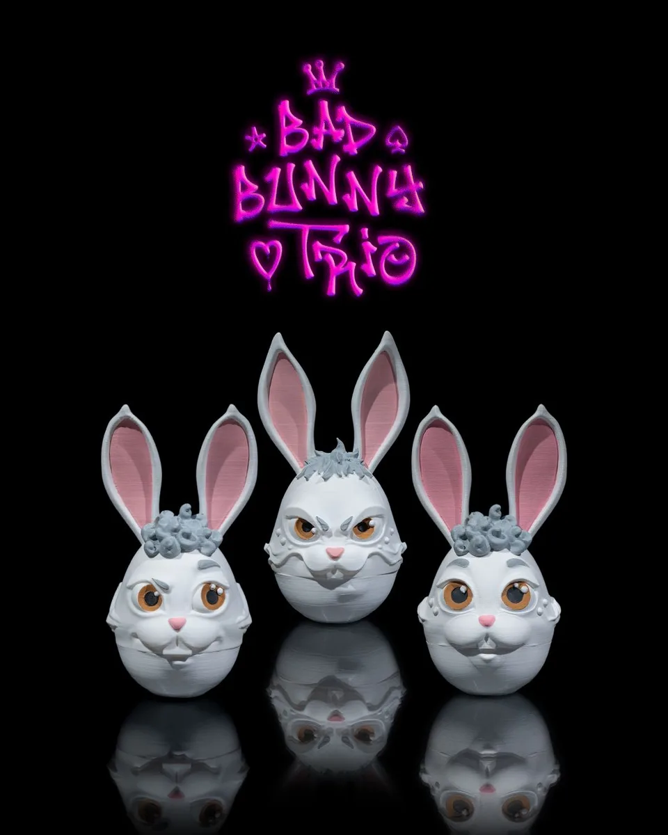 Bad Bunny Trio Egg Cases