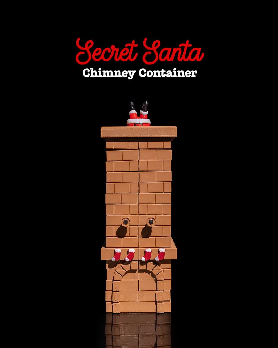 Secret Santa Chimney Container