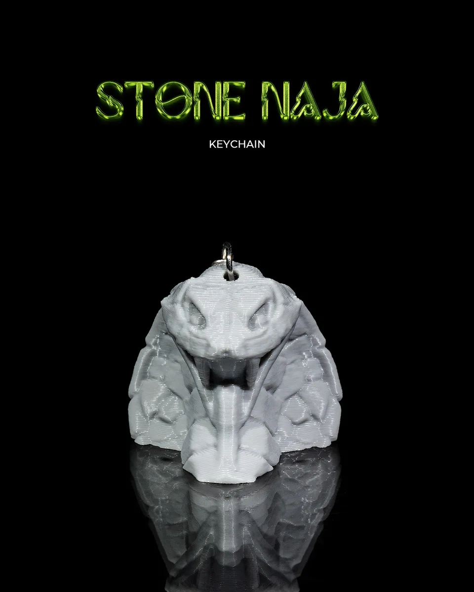 Stone Naja Keychain