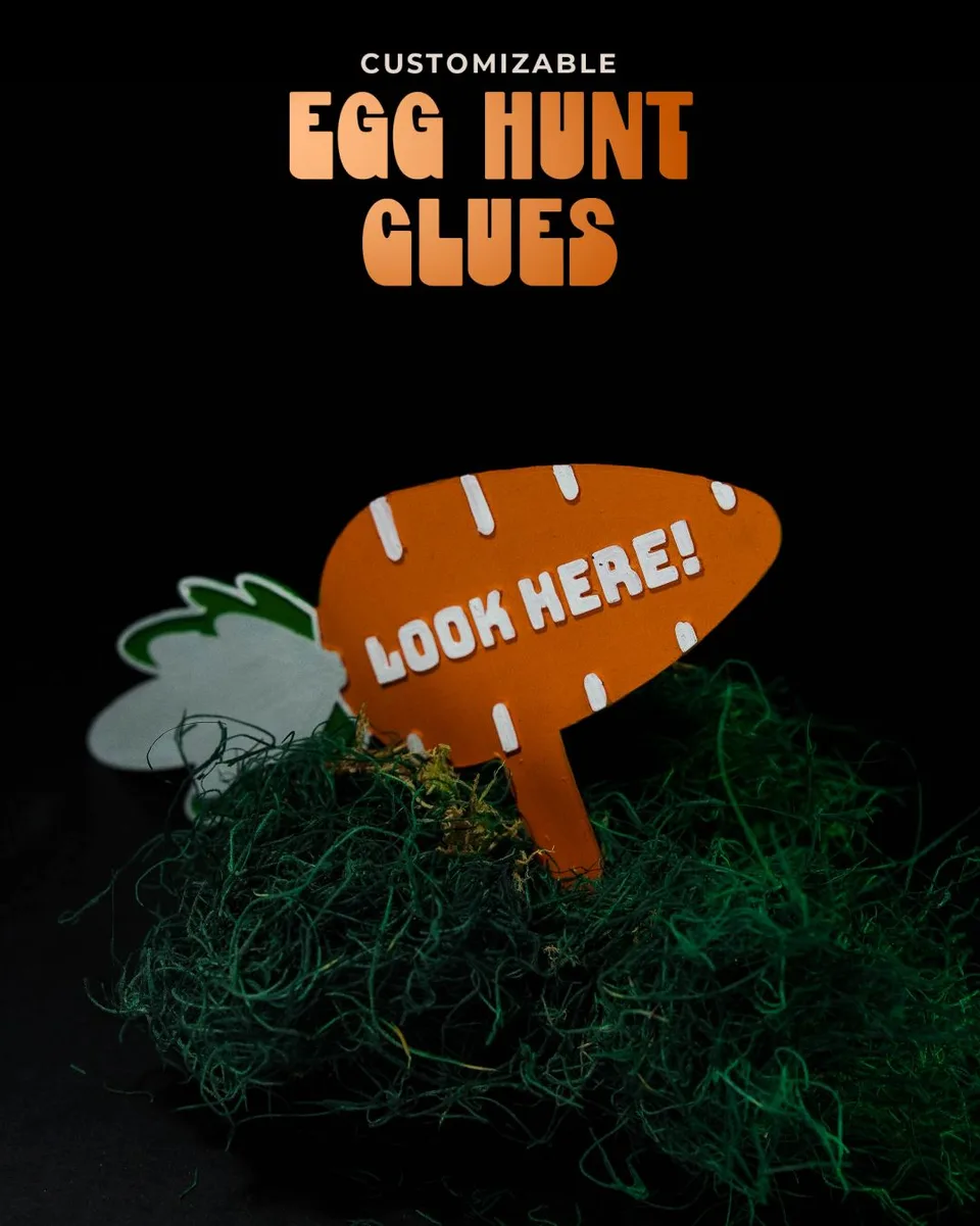 Customizable Egg Hunt Clues