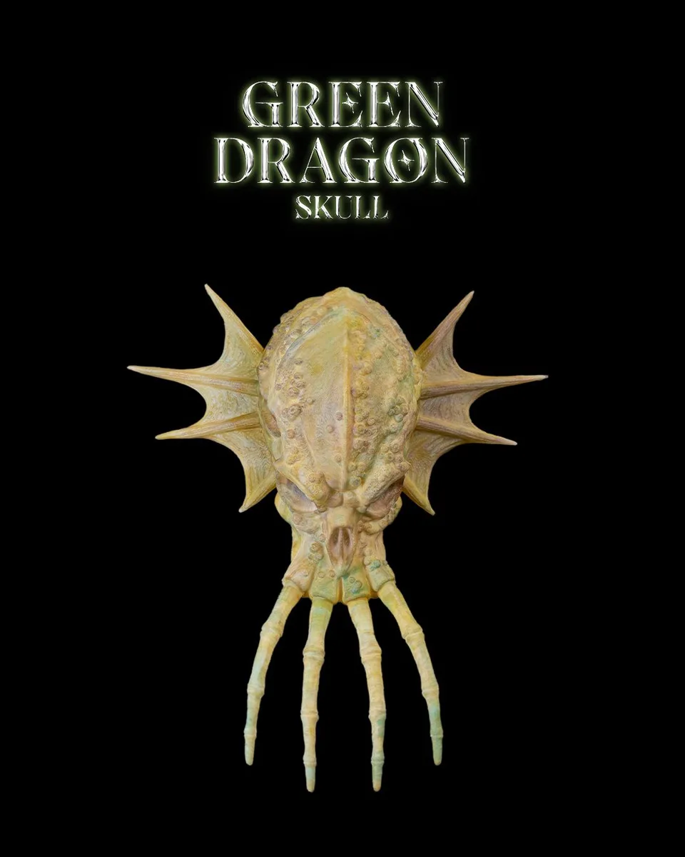 Green Dragon Skull