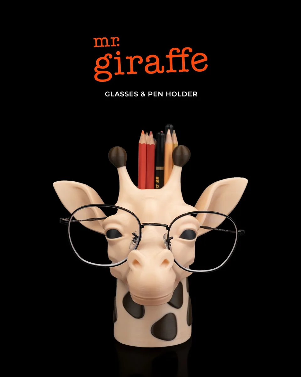 Mr. Giraffe Glasses and pen holder