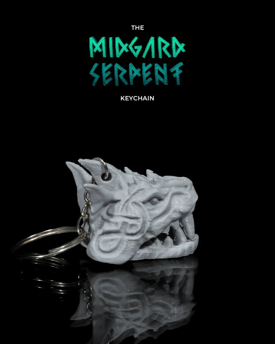 The Midgard Serpent Keychain