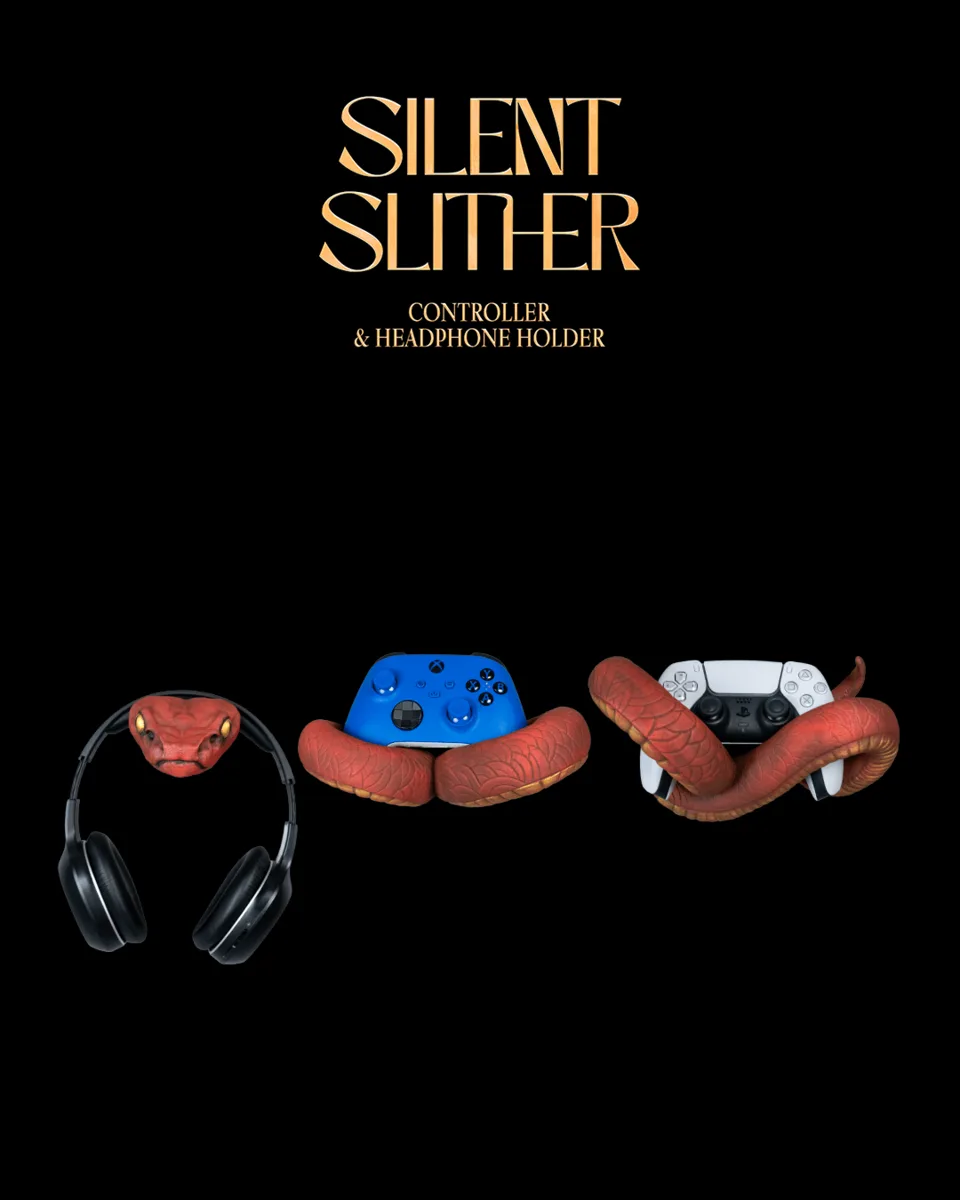 Silent Slither Controller & Headphone Holder
